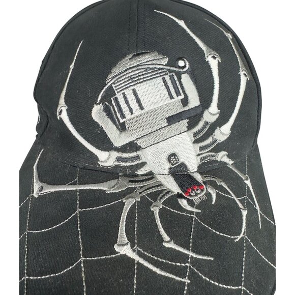 Spiderwire Fishing Hat Ball Embroidered Baseball Cap Men Black  Adjustable Strap - Picture 4 of 12